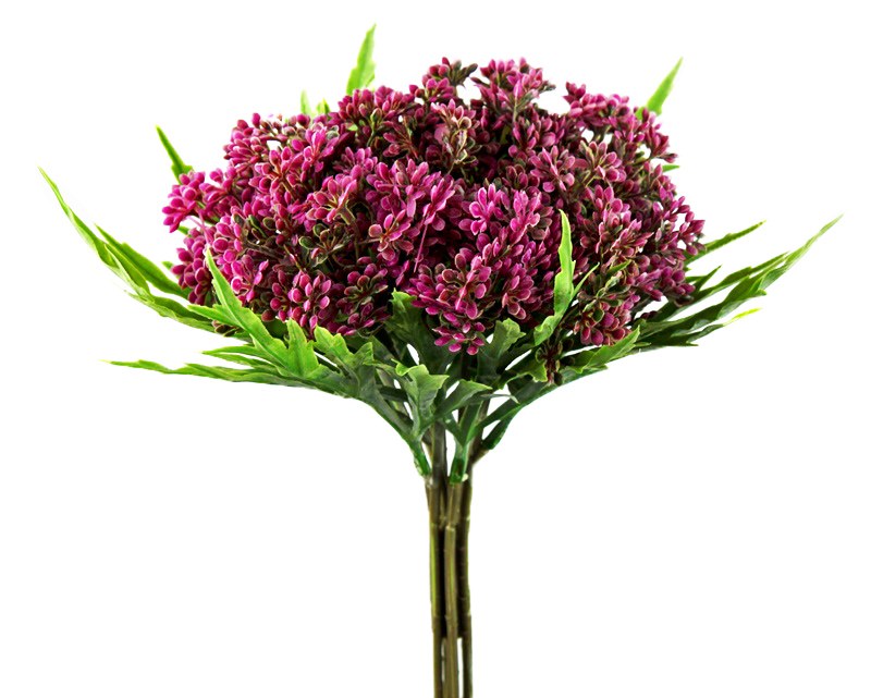 Picture of Artificial Blossom Flower Bunch Dark Pink 29cm