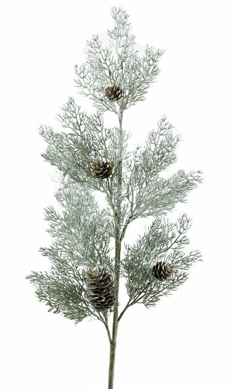 Christmas Spruce Stem 34" Silver