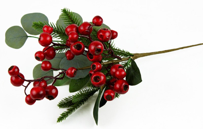 Picture of Artificial Berry Stem Red 17"