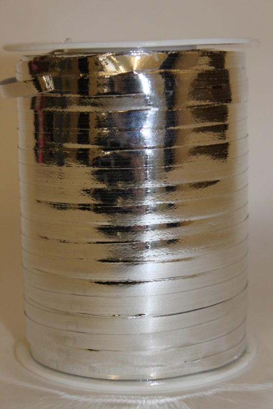 Curling ribbon metallic silver x 500m