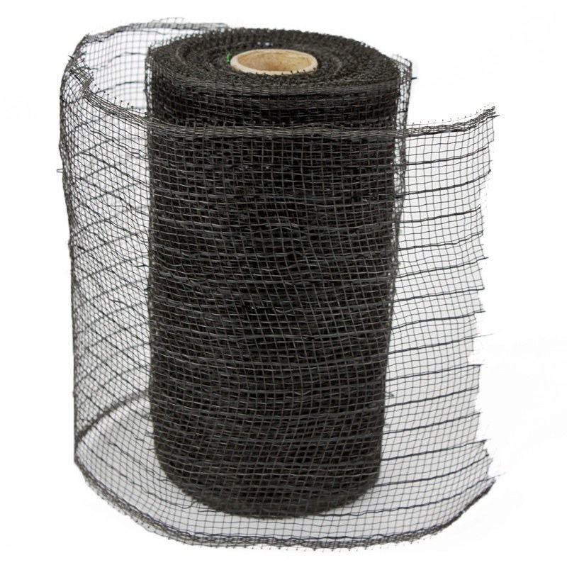 Decor Mesh Fabric Black 15cm x 10Yards