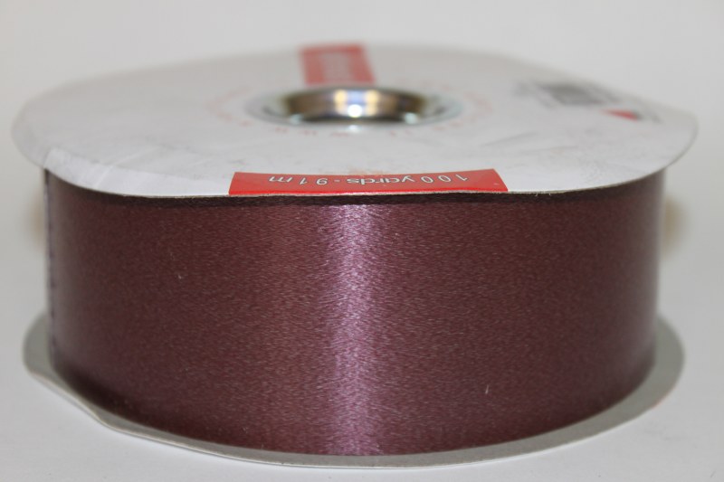 Burgundy florist polytie ribbon x 100yds P-177