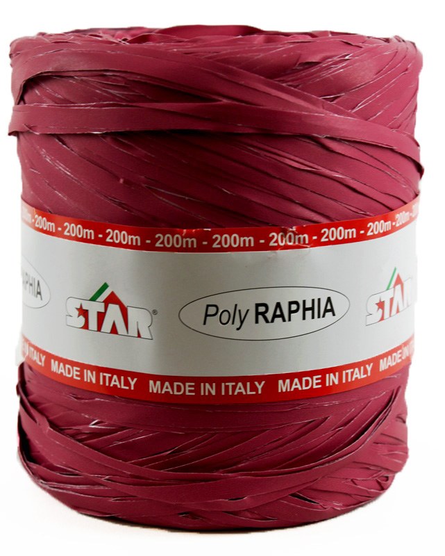 Poly Raphia Ribbon 200m Magenta