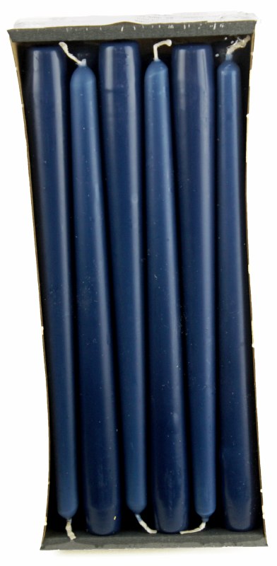 Taper Candle 250/23mm D.Blue x 12