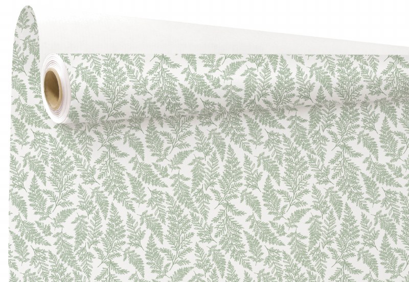Kraft Paper Fern Sage 79cm x 40m