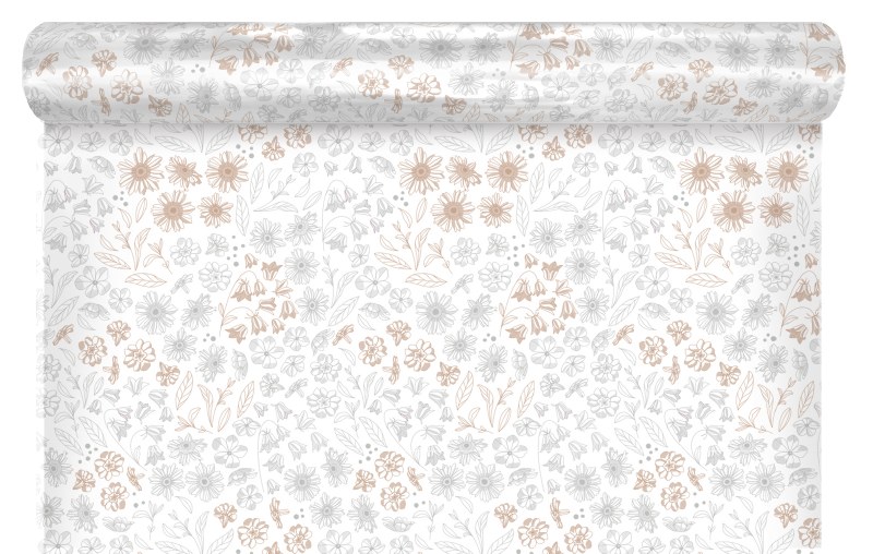 Picture of Floirst Cellophane Wrap 80cm x 100m White Mix