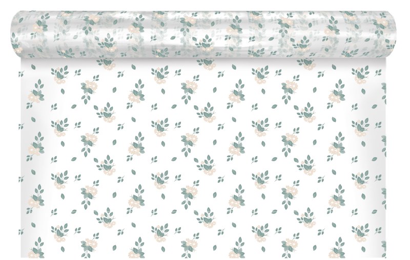 Picture of Florist Cellophane Wrap 80cm x 100m Sage Green