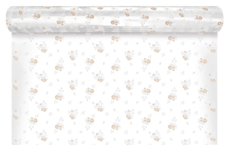 Picture of Florist Cellophane Wrap 80cm x 100m White/ Beige