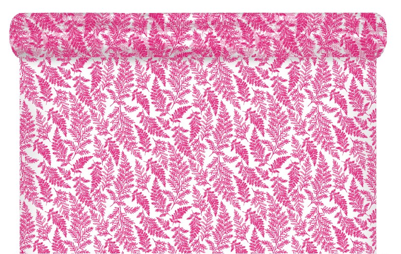 Picture of Florist Cellophane Wrap 80cm x 100m Fuchsia Fern