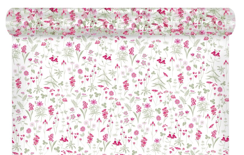 Florist Cellophane Wrap 80cm x 100m Fuchsia