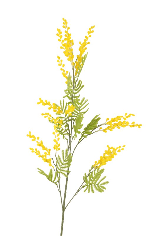 Artificial Mimosa Stem 96cm Yellow