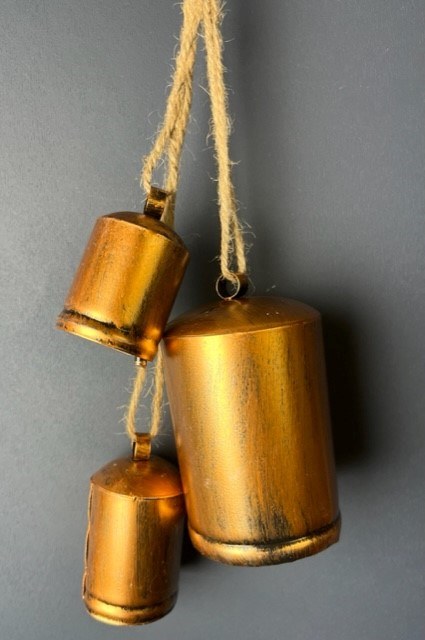 Rustic Vintage Bell Set x 3