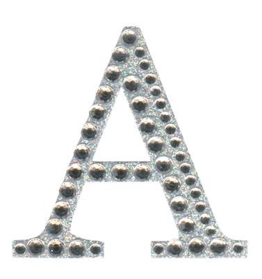 Picture of Large Diamante Letter Stickers A