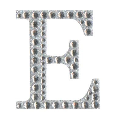 Large Diamanate Letter Sticker E