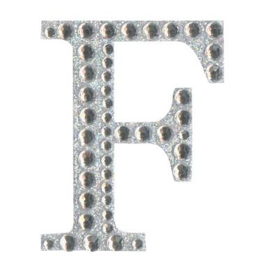 Large Diamante Sticker Letter F