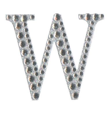 Picture of Large Diamante Letter Sticker W