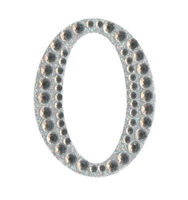 Picture of Large Diamante Number sticker 0