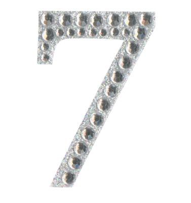 Picture of Large Diamante Number Sticker 7