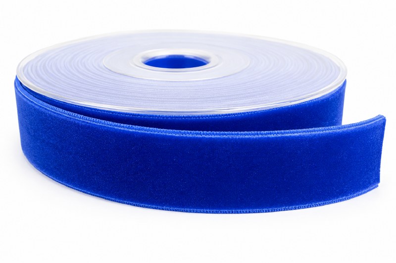 Velvet Ribbon Blue 25mm x 9m