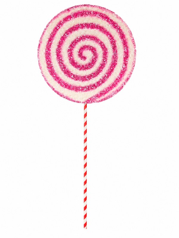 Christmas Extra Large Candy Cane Pink/ White 28"