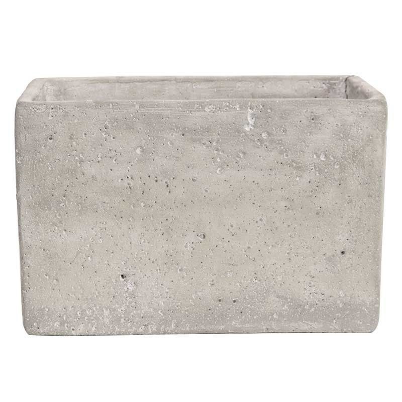 Ceramic Cement Planter 24.5cm x 12cmx16cm