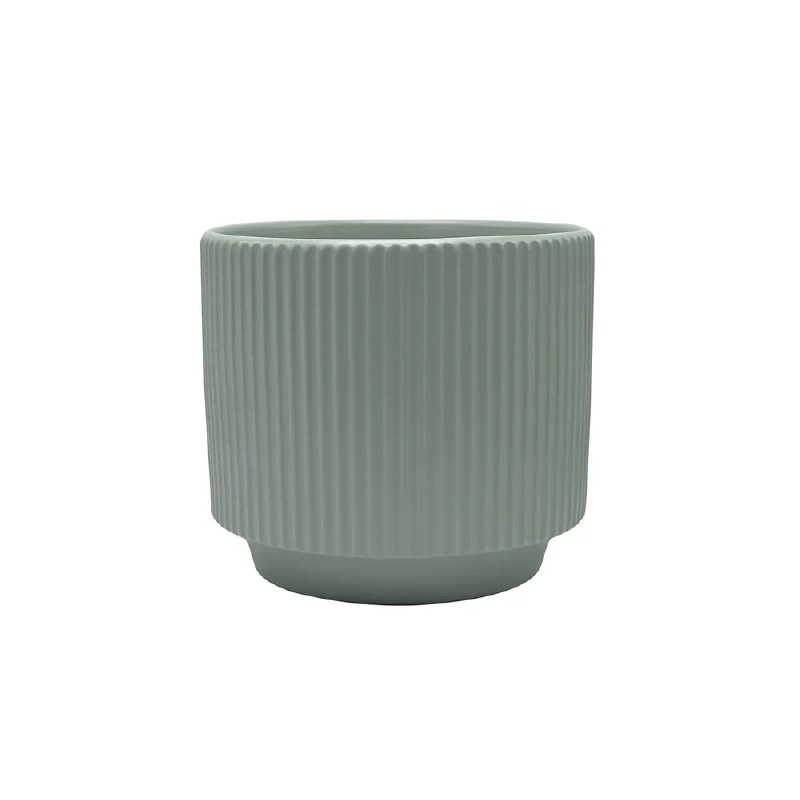 Ceramic Pot 16cmx14cm Matt Grey