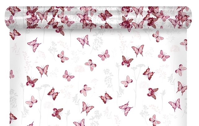 Cello Floral Butterfly Rose 80cm x 100m