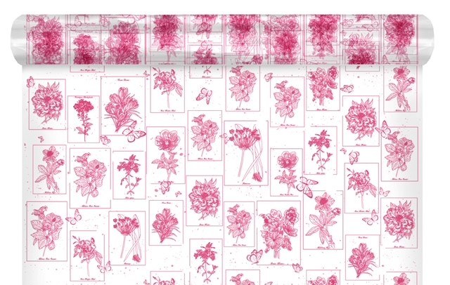 Florist Cello Curiosity Pink 80cm x 100m
