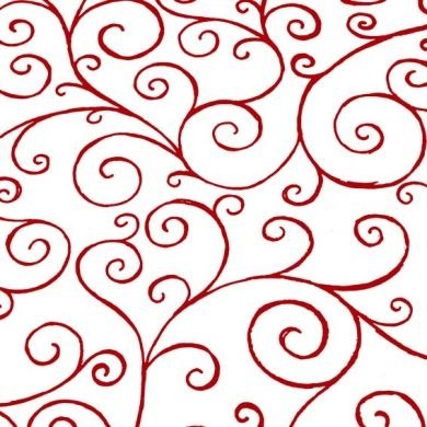 Picture of Cellophane wrap red scroll 80cm x 100m