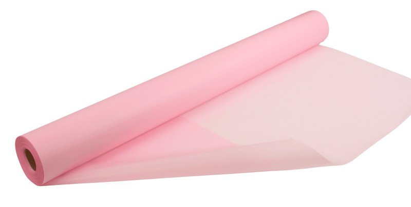 Frosted Florist Cellophane Wrap 80cmx80m- 50 micron bouquet wrapping film Pale Pink