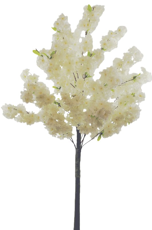 Picture of Artificial Cherry Blossom Tree Ivory 180cm