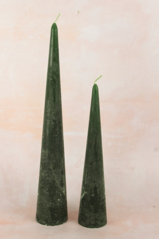Picture of Cone Candle Green 250x60mm 1 pc