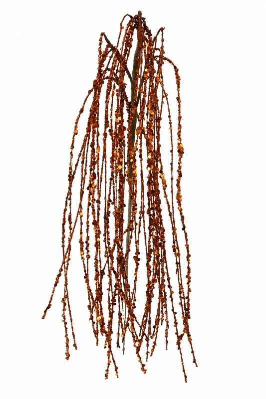 Copper glitter decorative grass, length-90cm