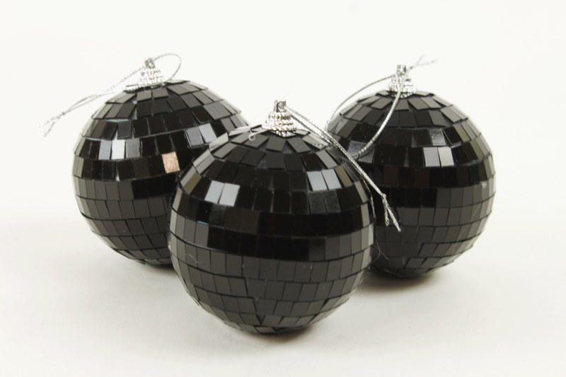 Picture of Disco Bauble Black 8cm x 3
