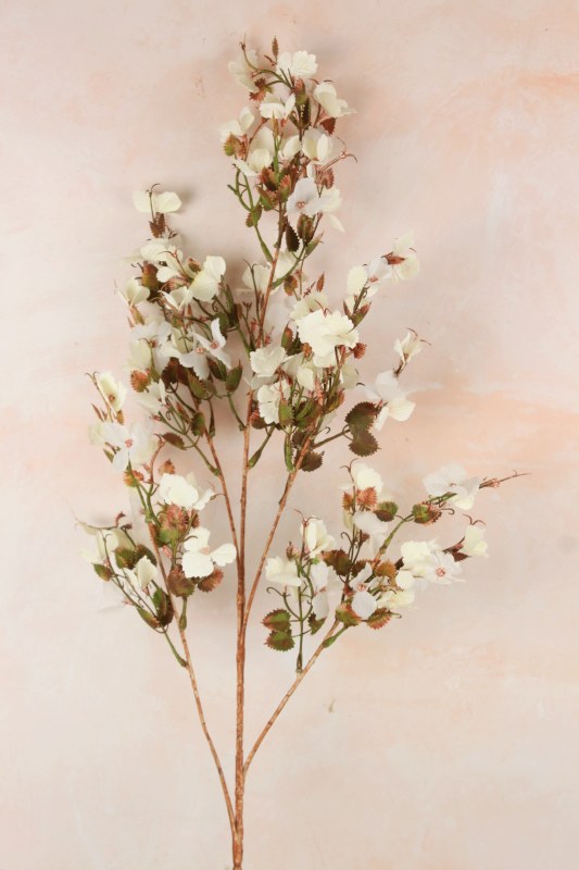 Picture of Faux Cherry Blossom Stem Ivory 100cm