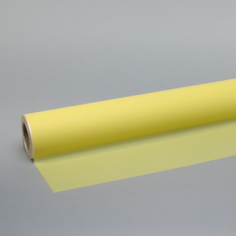Picture of Florist Cellophane Wrap Frosted Lemon 80cm x 80m