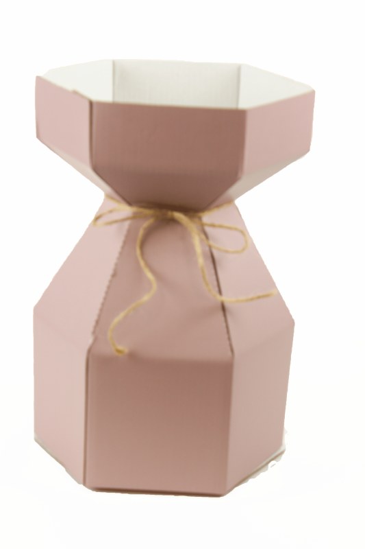 Picture of Gathered Florist Vase Blush x 10