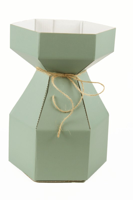 Picture of Gathered Florist Vase Iceberg Green x 10