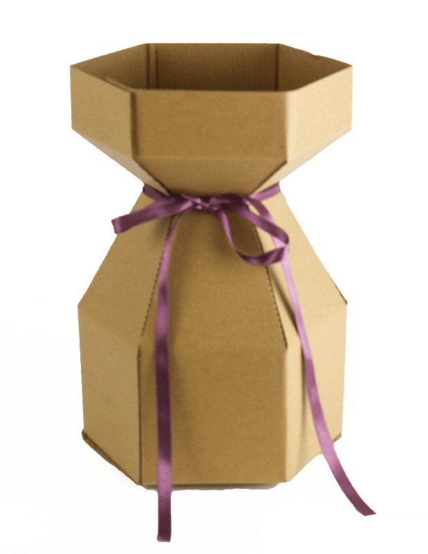 Picture of Gathered Florist Vase Natural Large x 10