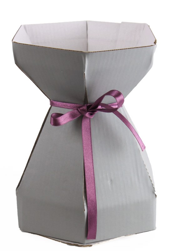 Picture of Gathered Florist Vase Grey Small x 10