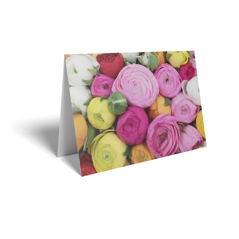 Picture of Florist Folding Cards x 25 Ranunculus