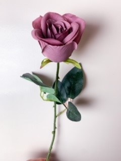 Picture of Artificial Single Stem Rose Lilac 55cm