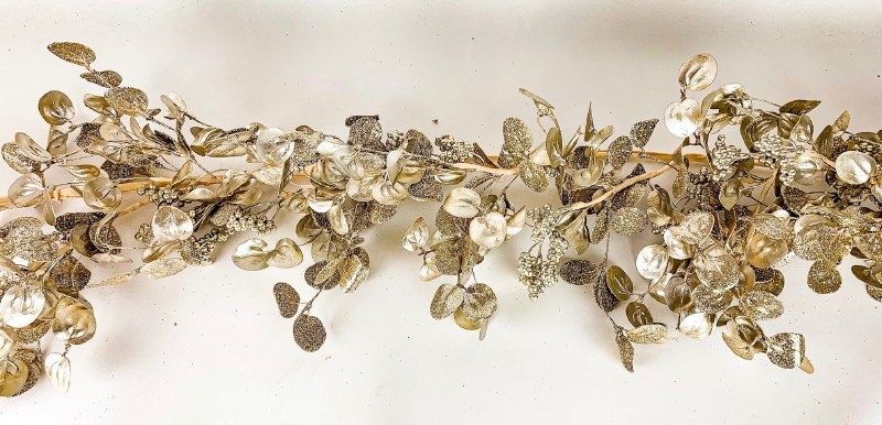 Picture of Glitter Christmas Garland Champagne 5ft