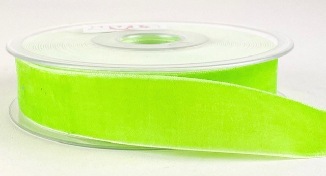 Velvet Ribbon 25mm x 9m Green