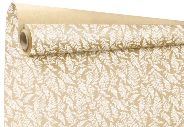 Kraft Paper Fern Leaf White 79cm x 40m