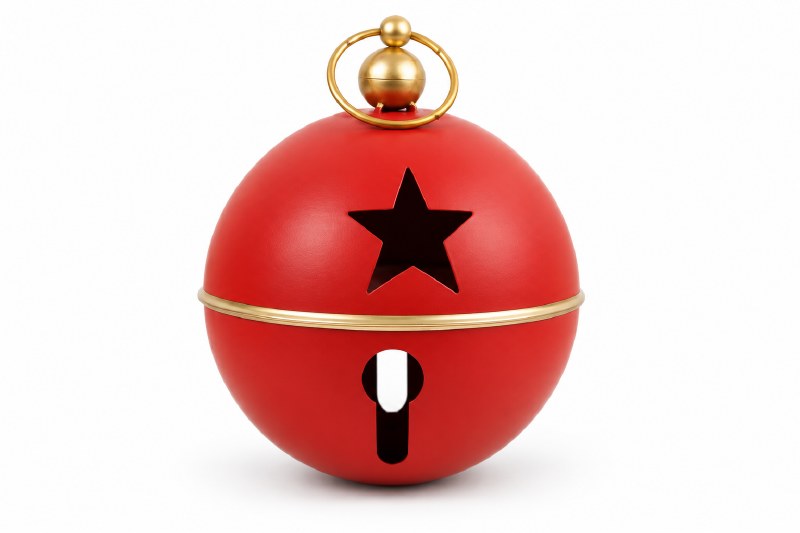 Large Christmas Rustic Bell 25cm
