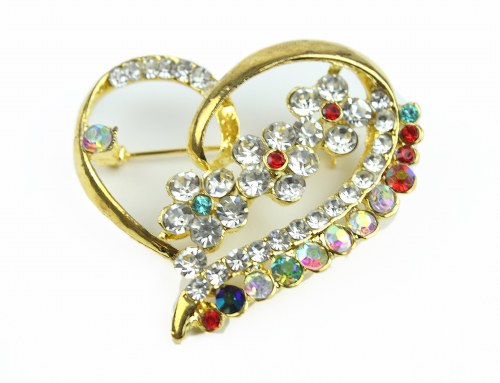 gold wedding brooch