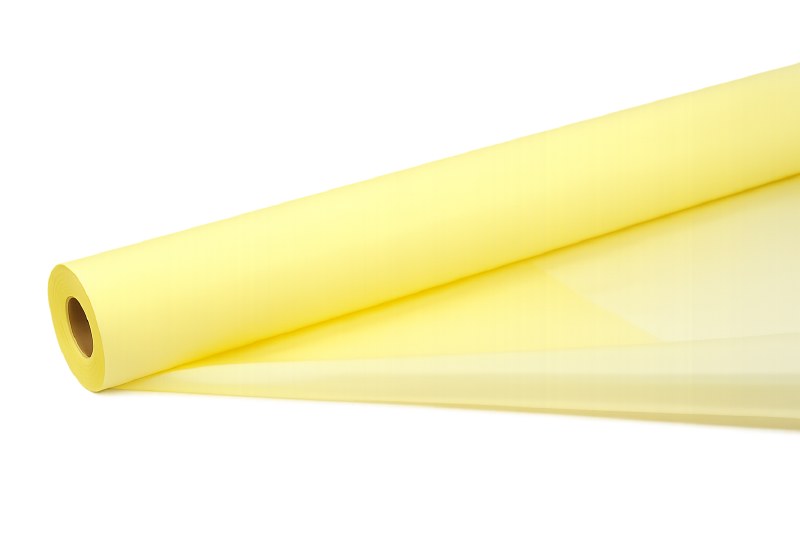 Frosted Florist Cellophane Wrap 80cmx80m- 50 micron bouquet wrapping film Lemon