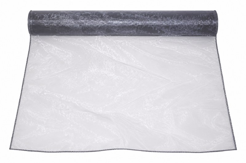 Pewter organza fabric 40cm(approx) x 10m
