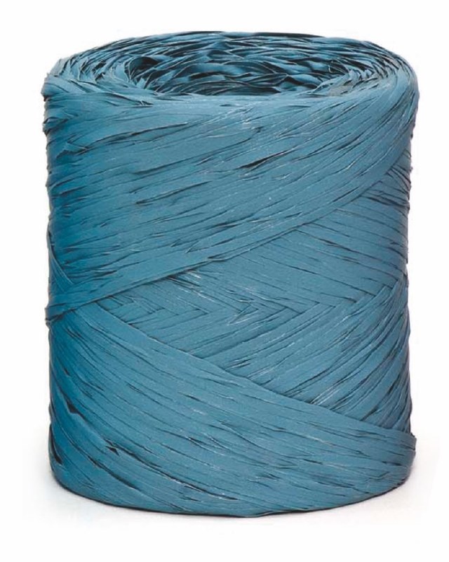 Poly Raphia Ribbon 200m Dusty Blue